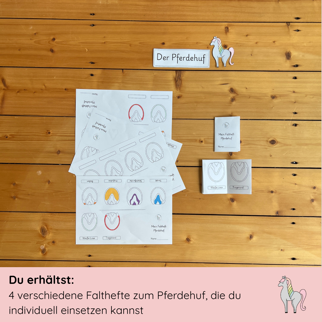 Falthefte Pferdehuf